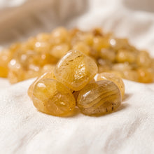 Load image into Gallery viewer, Close-up of authentic natural Yellow Aventurine showing crystal texture, colour and craftsmanship – yellow aventurine chips stone symbol of self esteem optimism