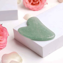 Load image into Gallery viewer, Green Aventurine Gua Sha – Symbol of Opportunity, Prosperity, and Growth – Perfect for Skincare - Lifestyle View | Natural Green Aventurine, Seven Chakra Crystal Raw Crystal for Wealth & Abundance