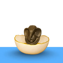 Load image into Gallery viewer, Lord Ganesha decorative showpiece in a white bowl, clean white background