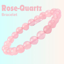 Load image into Gallery viewer, Clear Quartz, Citrine & Rose Quartz Bracelet Set – Love & Health Crystal Combo (Pack of 3) - Lifestyle View | Natural Rose Quartz, Citrine, Sphatik Crystal Bracelet for Wealth & Abundance