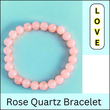 Load image into Gallery viewer, Pack of 4 Crystal Bracelets – Green Aventurine, Silver Hematite, Red Jasper & Rose Quartz | Growth & Balance - Lifestyle View | Natural Rose Quartz, Green Aventurine, Red Jasper Crystal Bracelet for Wealth & Abundance