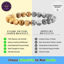 Load image into Gallery viewer, Picture Jasper Bracelet – Healing Crystal Jewellery for Creativity, Grounding & Inner Strength - Side View | Natural Red Jasper Crystal Bracelet for Calmness & Stress Relief