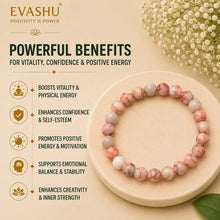 Load image into Gallery viewer, Red Picasso Jasper Bracelet – Natural Beaded Bracelet for Creativity, Emotional Balance & Everyday Wear | Unisex Crystal Jewellery - Close Up Detail Texture | Natural Red Jasper Crystal Bracelet for Chakra Balance & Energy Alignment