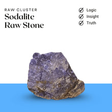 Load image into Gallery viewer, Sodalite raw stone cluster symbolizing logic, insight, and truth.