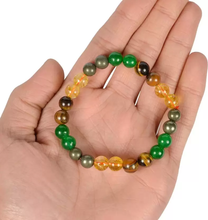 Load image into Gallery viewer, Money Magnet Crystal Bracelet – Citrine, Hematite, Green Aventurine, Pyrite & Tiger Eye | Wealth, Prosperity & Positive Energy