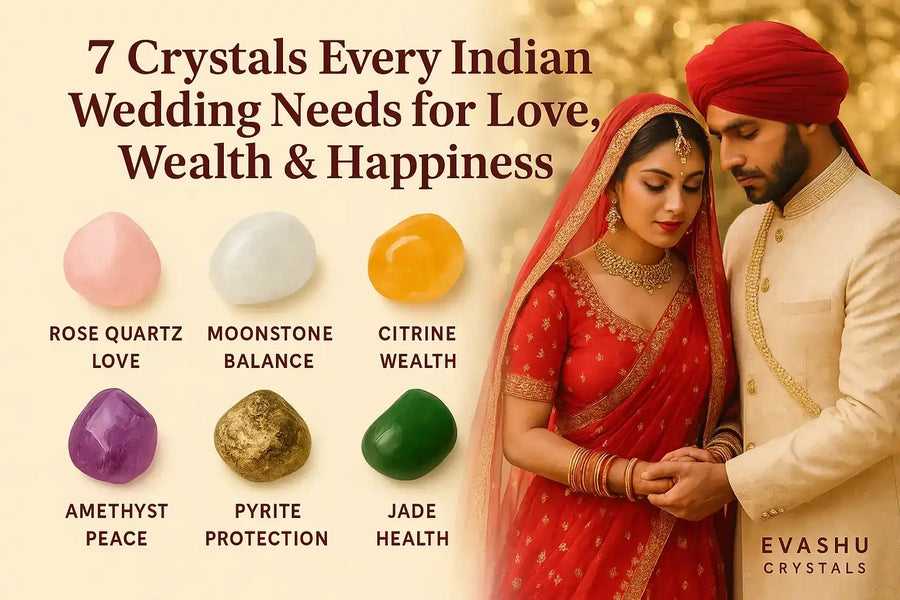 7 Crystals Every Indian Wedding Needs for Love, Wealth & Happiness  Evashu Crystals