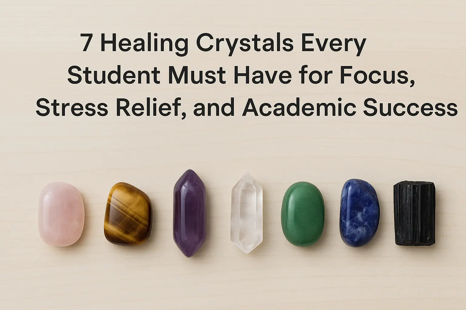 7 Must-Have Crystals for Students (Focus & Exams) – Evashu Crystals