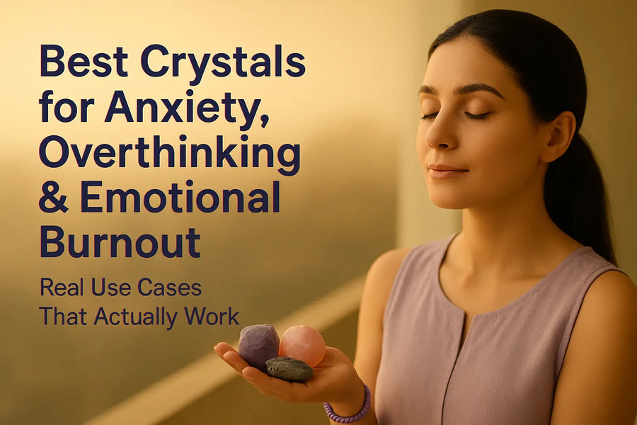 Best Crystals for Anxiety, Overthinking & Emotional Burnout — Real Use Cases and How to Use Them