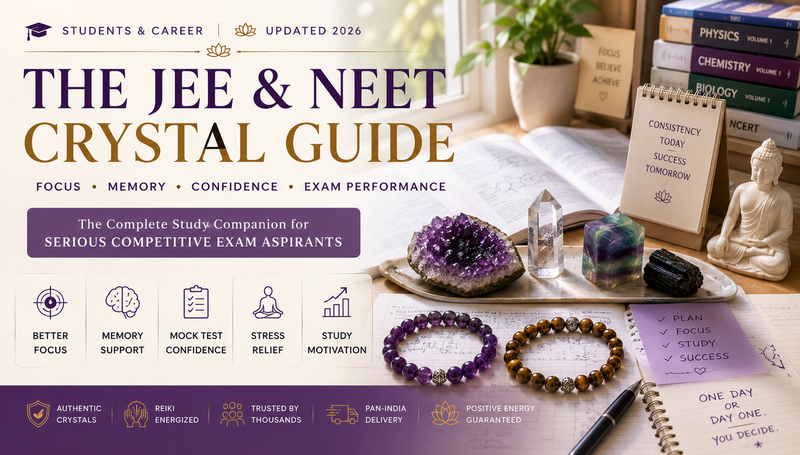 Best Crystals for JEE, NEET & Competitive Exam Success (2026 Guide)