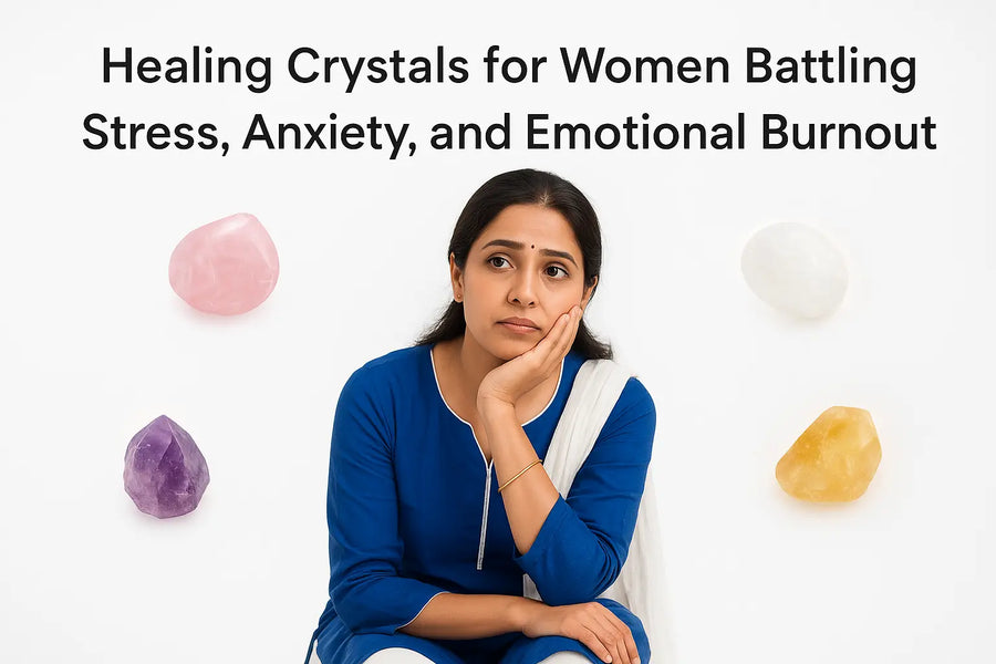 Healing Crystals for Women Battling Stress, Anxiety, and Emotional Burnout