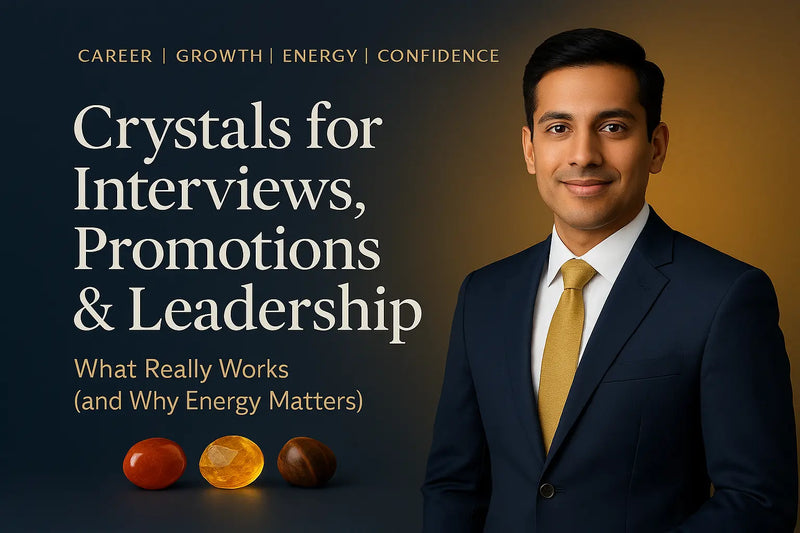 Crystals for Interviews, Promotions, and Leadership Energy — What Really Works (and Why Professionals Swear by Them)