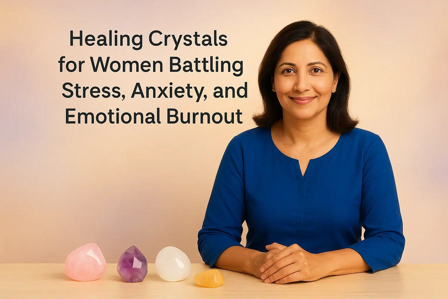 Healing Crystals for Women Battling Stress, Anxiety, and Emotional Burnout