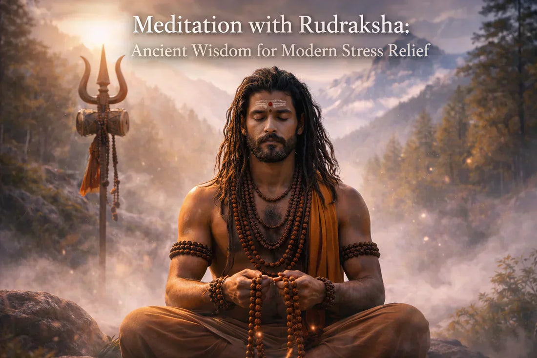 Meditation with Rudraksha: Ancient Wisdom for Modern Stress Relief
