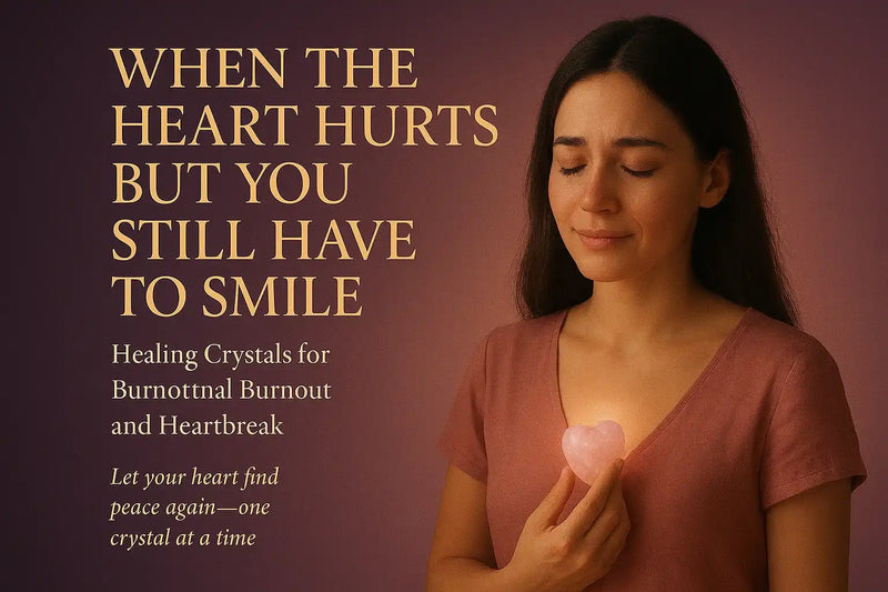 When the Heart Hurts but You Still Have to Smile: Healing Crystals for Emotional Burnout and Heartbreak