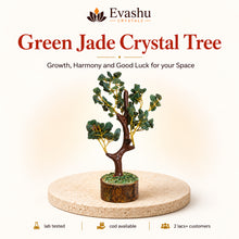 Load image into Gallery viewer, Natural Green Jade crystal tree by Evashu Crystals - view 1 - 01 evashu green jade crystal tree hero

