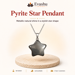 Natural Pyrite star pendant by Evashu Crystals - view 1 - 01 pyrite star pendant hero