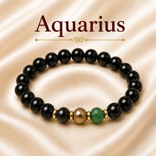 Load image into Gallery viewer, Aquarius / Kumbh Rashi Bracelet on silk cloth
