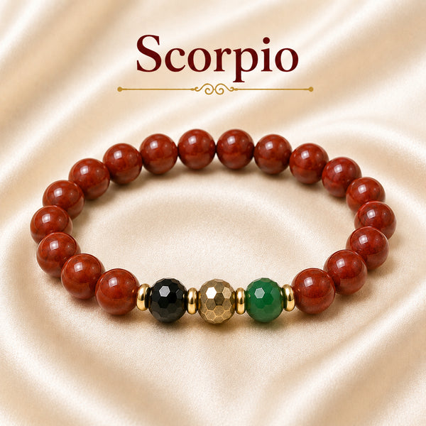 Scorpio / Vrishchik Rashi Bracelet on silk cloth