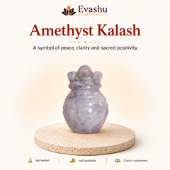 Evashu Amethyst Crystal Kalash – product gallery view 1 of 7