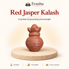 Load image into Gallery viewer, Natural Red Jasper crystal Kalash by Evashu Crystals - view 1 - 01 hero red jasper kalash
