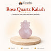 Natural Rose Quartz crystal Kalash by Evashu Crystals - view 1 - 01 hero rose quartz kalash