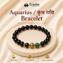 Load image into Gallery viewer, Aquarius / Kumbh Rashi (कुंभ राशि) Bracelet product hero on pedestal
