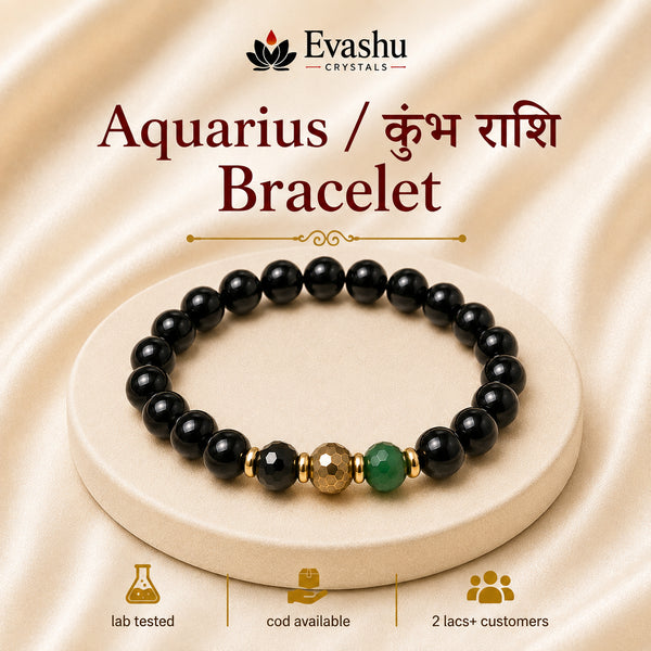 Aquarius / Kumbh Rashi (कुंभ राशि) Bracelet product hero on pedestal