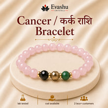 Load image into Gallery viewer, Cancer / Kark Rashi (कर्क राशि) Bracelet product hero on pedestal
