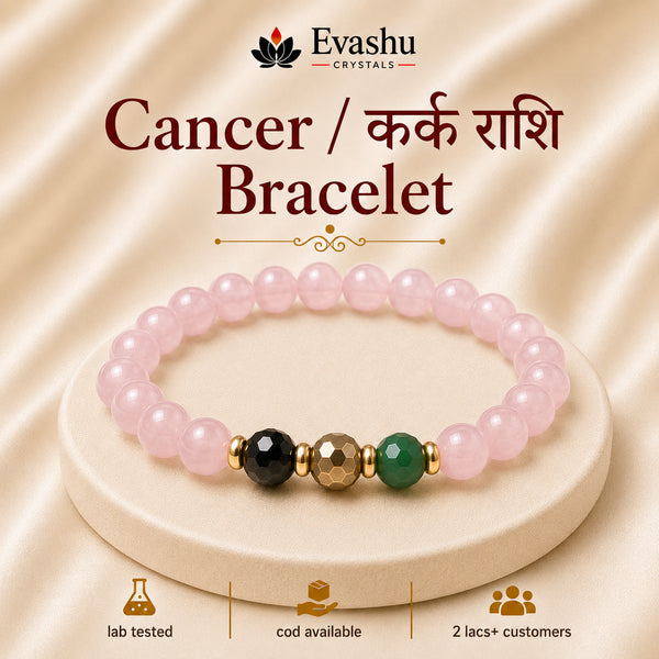 Cancer / Kark Rashi (कर्क राशि) Bracelet product hero on pedestal