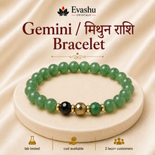 Load image into Gallery viewer, Gemini / Mithun Rashi (मिथुन राशि) Bracelet product hero on pedestal
