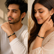Load image into Gallery viewer, Men and women wearing Capricorn / Makar Rashi (मकर राशि) Bracelet
