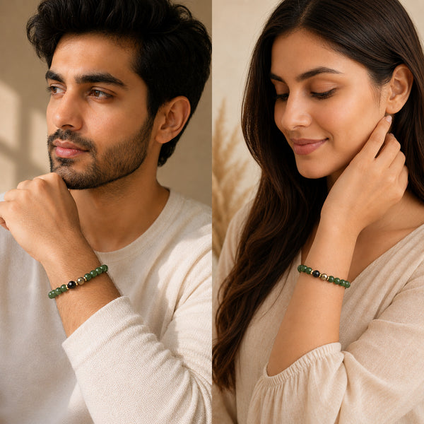 Men and women wearing Taurus / Vrishabh Rashi (वृषभ राशि) Bracelet