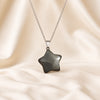 Natural Pyrite star pendant by Evashu Crystals - view 4 - 04 pyrite star pendant lifestyle product only