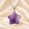 Natural Amethyst star pendant by Evashu Crystals - view 7 - 07 amethyst star pendant product close up
