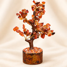 Load image into Gallery viewer, Natural Carnelian crystal tree by Evashu Crystals - view 7 - 07 evashu carnelian crystal tree close up

