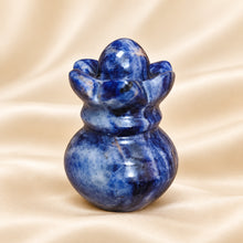 Load image into Gallery viewer, Natural Sodalite 4 cm crystal Kalash by Evashu Crystals - view 7 - 07 evashu sodalite kalash 4cm close up
