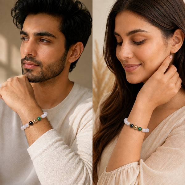 Men and women wearing Libra / Tula Rashi (तुला राशि) Bracelet