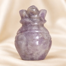Load image into Gallery viewer, Natural Amethyst crystal Kalash by Evashu Crystals - view 7 - 07 closeup amethyst kalash
