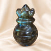 Natural Larvikite crystal Kalash by Evashu Crystals - view 7 - 07 closeup larvikite kalash