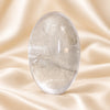Natural Sphatik clear quartz Lingam approx. 2.5 inch by Evashu Crystals - view 7 - 07 closeup sphatik lingam