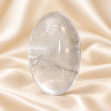 Load image into Gallery viewer, Natural Sphatik clear quartz Lingam approx. 2.5 inch by Evashu Crystals - view 7 - 07 closeup sphatik lingam
