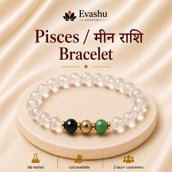 Pisces / Meen Rashi (मीन राशि) Bracelet product hero on pedestal