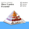 Shree Yantra Pyramid – Symbol of Cosmic Abundance, Prosperity, and Divine Energy – Perfect for Meditation
