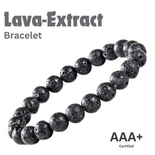 Load image into Gallery viewer, Grounding &amp; Protection - Lava Stone Bracelet for steady energy, focus, and a strong everyday foundation
