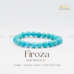 Firoza (Turquoise) Bracelet – Symbol of Love, Friendship & Positive Energy | Healing Crystal & Stone