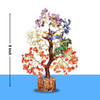 Seven Chakra Gemstone Tree - 150 Beads Natural Crystal Feng Shui | Wealth  and Growth tree for Healing & Home Décor