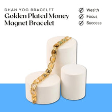 Load image into Gallery viewer, Golden color Plated Money Magnet Bracelet – Symbol of Wealth, Focus, and Success - Suitable for Daily Wear

