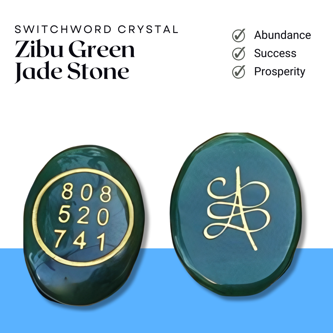 Green Jade Zibu Coin - Helps in Attracting Wealth, Prosperity, and Emotional Balance - Suitable for All