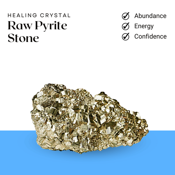 Raw Pyrite Stone - A Powerful Crystal for Energy, Abundance, Confidence, and Protection