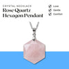 Rose Quartz Hexagon Pendant – Symbol of Love, Gentleness, and Comfort – Perfect for Daily Wear